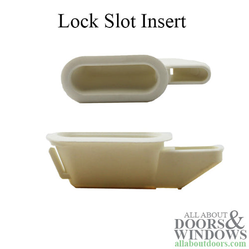 Lock Slot insert, Visions 2000 Single Hung Vinyl Window - Lock Slot insert, Visions 2000 Single Hung Vinyl Window