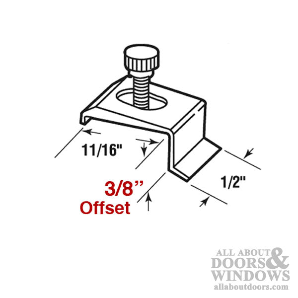 Storm Door Clips 3/8