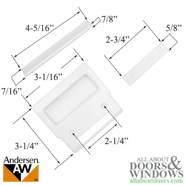 Screen Hardware Kit, Andersen - White - Screen Hardware Kit, Andersen - White