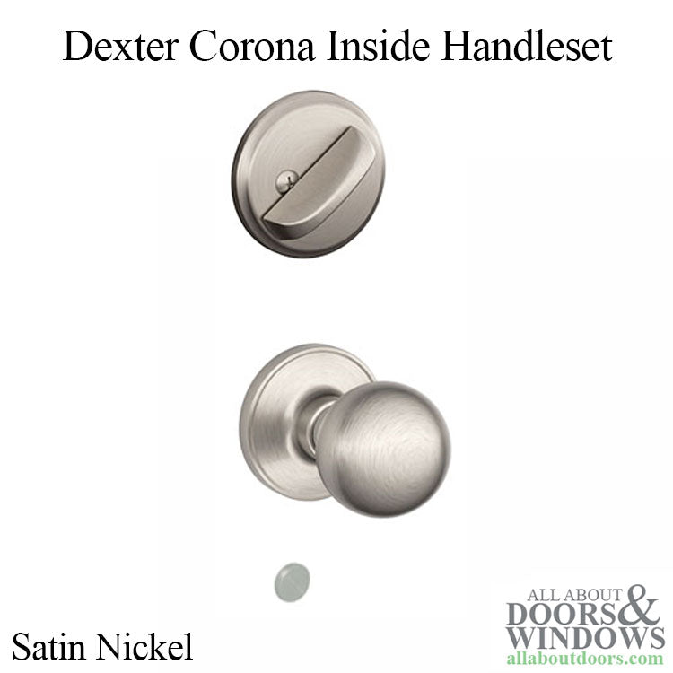 Dexter Corona JH59-619 Inside Handleset - Satin Nickel - Dexter Corona JH59-619 Inside Handleset - Satin Nickel