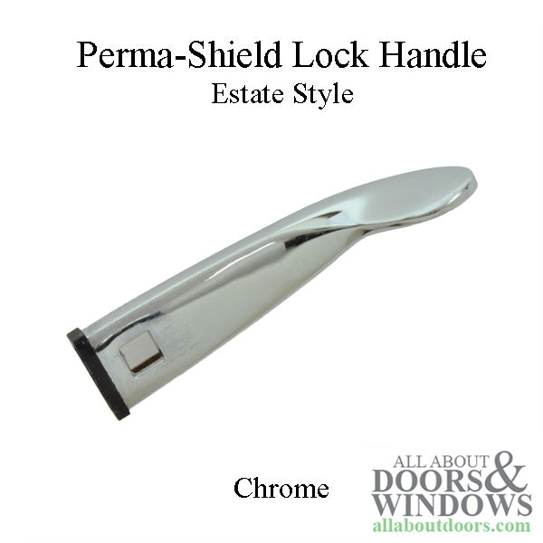 Andersen Perma-Shield Lock Handle, Estate Style - Chrome - Andersen Perma-Shield Lock Handle, Estate Style - Chrome