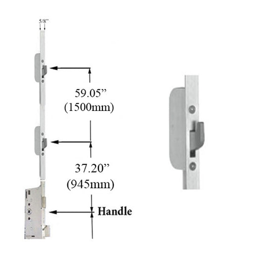 HOPPE 16mm HLS9000 Manual Top Extension Swing Hook