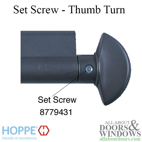 Set Screw CES  thumb turns - 5 x 6 mm - Set Screw CES  thumb turns - 5 x 6 mm