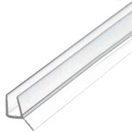 Dual Durometer PVC Seal and Wipe for 1/2" Shower Glass