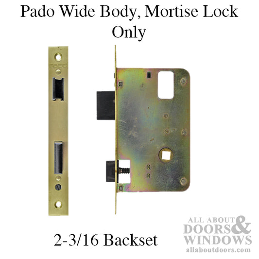 Pado Wide Body Mortise Lock Only