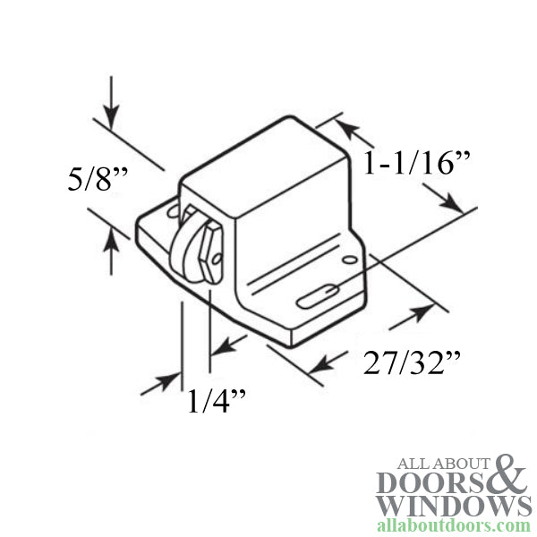 Swinging Shower Door Catch Nylon - Swinging Shower Door Catch Nylon