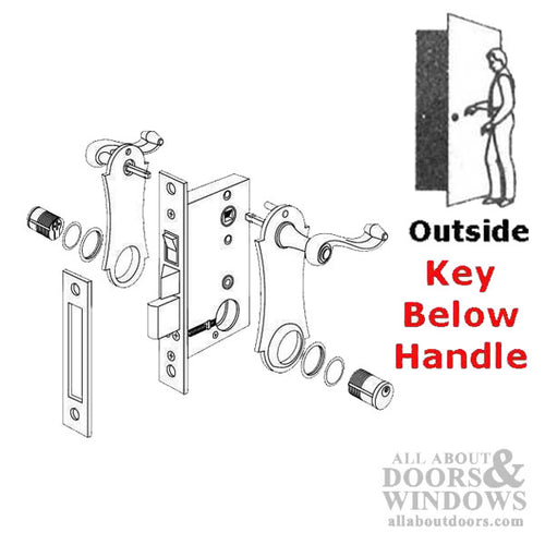 Marks 9215 Series Door Lever Hardware Set For Security Doors - Marks 9215 Series Door Lever Hardware Set For Security Doors