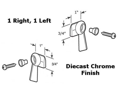 Latch - Vinyl and Aluminum Sash Hardware, Diecast (Left & Right Hand) - Latch - Vinyl and Aluminum Sash Hardware, Diecast (Left & Right Hand)