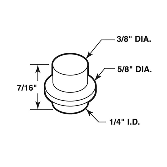 Pin Cap / Guide, 1/4 I.D., Nylon Replacement -  Each - Pin Cap / Guide, 1/4 I.D., Nylon Replacement -  Each