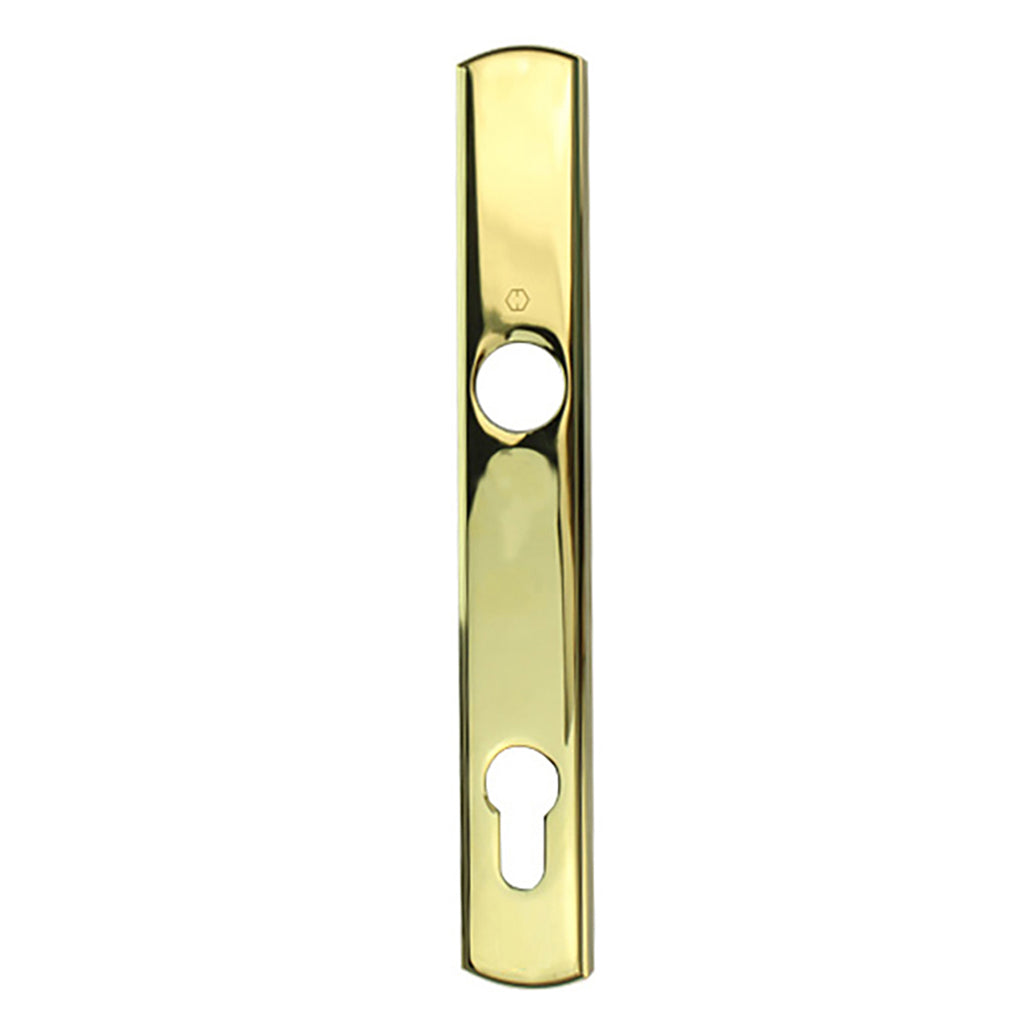 HOPPE Contemporary Exterior Backplate M216N for Active Handlesets - Resista Brass - HOPPE Contemporary Exterior Backplate M216N for Active Handlesets - Resista Brass