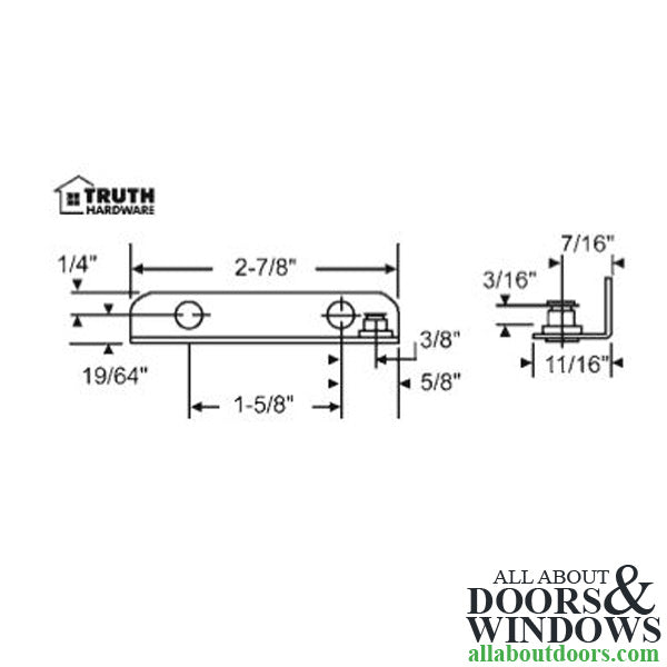 Truth 10403 Snap-On Stud Bracket Right Hand - Truth 10403 Snap-On Stud Bracket Right Hand