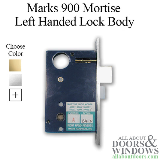 Lock Case, Marks 9000 Series Mortise, LH / RHR, 5/16 Spindle