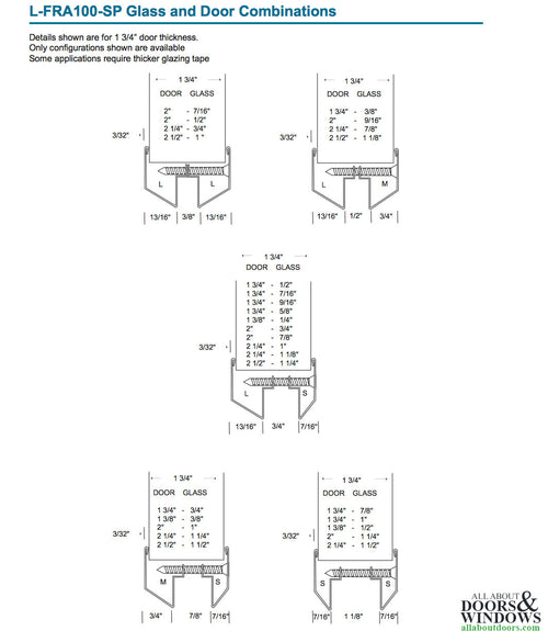 Commercial Door Lite Frames, 12