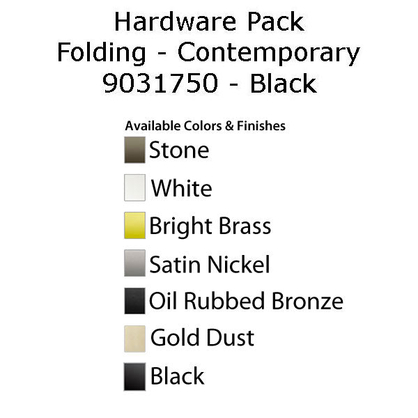 Andersen Casement Window - 200/400 Series - Hardware Pack - Folding Contemporary - Black - Andersen Casement Window - 200/400 Series - Hardware Pack - Folding Contemporary - Black