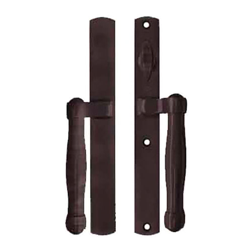 Hoppe HLS 9000 Sliding Door Handle Set M574/2165N Active Non-Keyed Rustic Umber - Hoppe HLS 9000 Sliding Door Handle Set M574/2165N Active Non-Keyed Rustic Umber