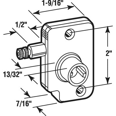 Operator for Awning or Jalousie Louver Windows Torque 2 Inch Left Hand - Operator for Awning or Jalousie Louver Windows Torque 2 Inch Left Hand