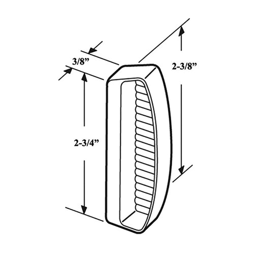 Non-Handed External Pull for Sliding Screen Door - Choose Color - Non-Handed External Pull for Sliding Screen Door - Choose Color