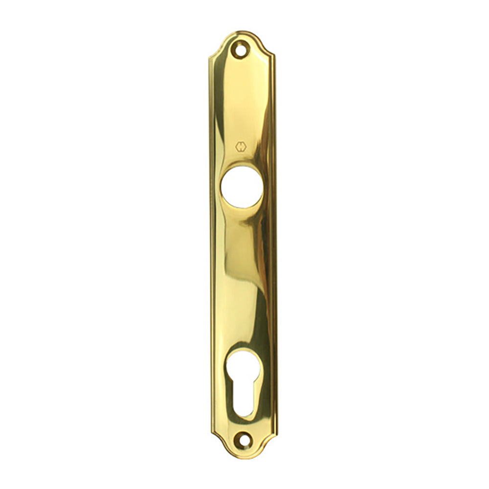HOPPE Traditional Interior Backplate M374N for Active/Inactive Handlesets - Resista Brass - HOPPE Traditional Interior Backplate M374N for Active/Inactive Handlesets - Resista Brass