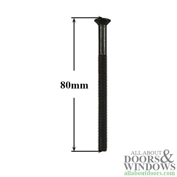 80mm Hoppe Handle Screws, 3 pack - 2 3/4 inch door - Antique Brass - 80mm Hoppe Handle Screws, 3 pack - 2 3/4 inch door - Antique Brass