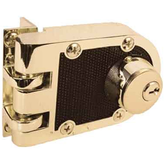 Double cylinder deadlock, jimmy proof, Brass and Black