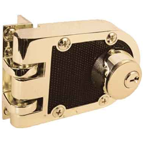 Double cylinder deadlock, jimmy proof, Brass and Black - Double cylinder deadlock, jimmy proof, Brass and Black