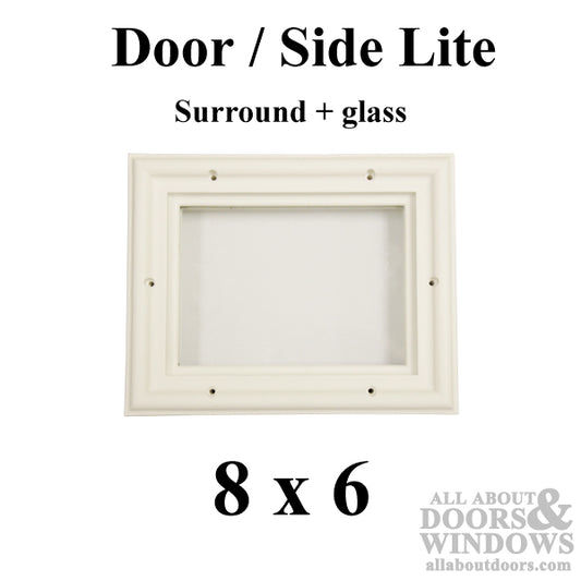 Therma-Tru 8 x 6 x 1/2 1-Lite Surround W/ Glass Door Lite