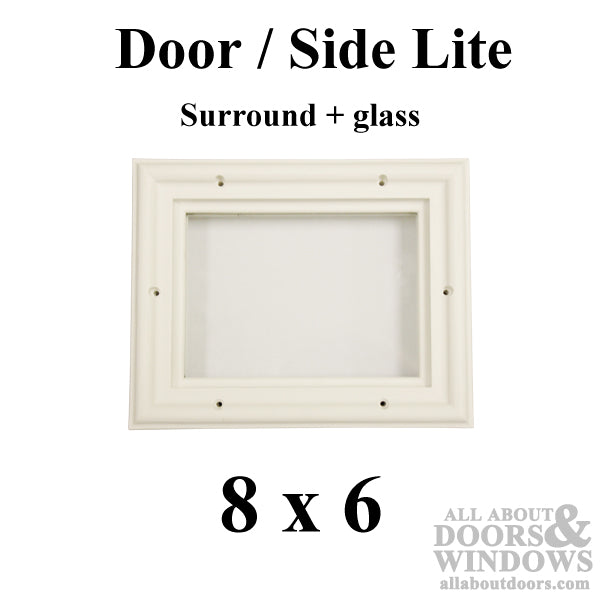 Therma-Tru 8 x 6 x 1/2 1-Lite Surround W/ Glass Door Lite - Therma-Tru 8 x 6 x 1/2 1-Lite Surround W/ Glass Door Lite