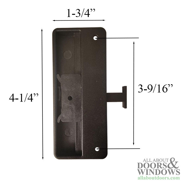 Sliding Screen Door Latch and Pull, Non Handed - Black Finish - Sliding Screen Door Latch and Pull, Non Handed - Black Finish