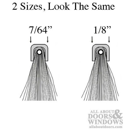 Skirting Weatherstrip For Commercial Doors .530 Inches tall Square Back Housing - Skirting Weatherstrip For Commercial Doors .530 Inches tall Square Back Housing