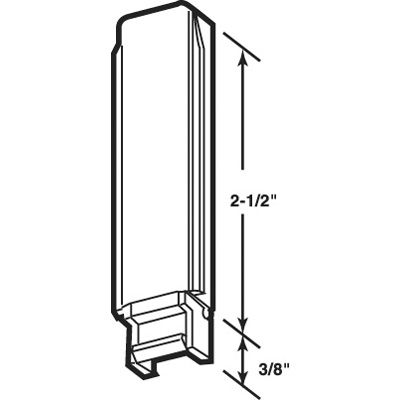 Closet Door / Wardrobe Guide - White - Closet Door / Wardrobe Guide - White