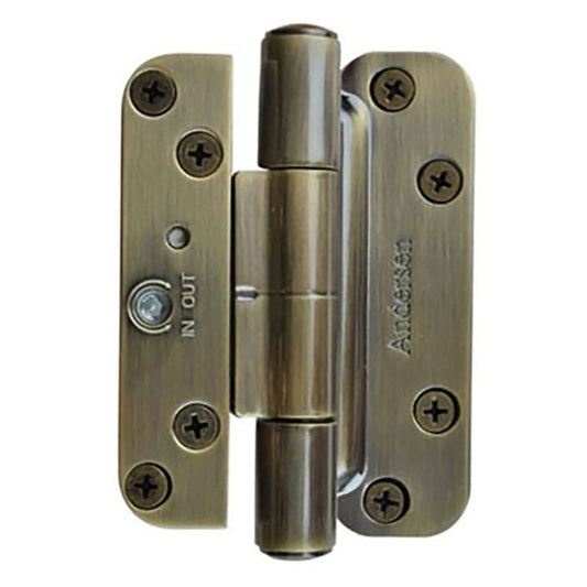 Andersen Single Hinge, Left Hand (2005-Present) - Antique Brass