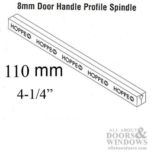 HOPPE/ FUHR  Sliding Door Spindle, 8mm x 110mm