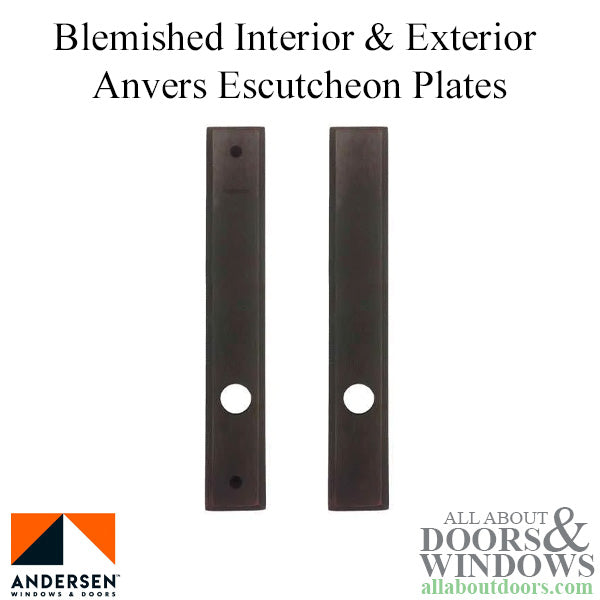 Blemished Anvers Escutcheon Plates - Oil Rubbed Bronze - Blemished Anvers Escutcheon Plates - Oil Rubbed Bronze