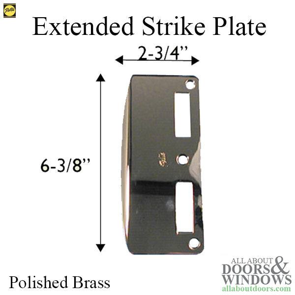 Pella Strike Plate Extended Latch and Deadbolt Strike Plate - Pella Strike Plate Extended Latch and Deadbolt Strike Plate