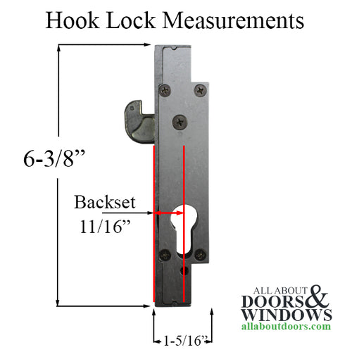 Hook Lock For Sliding Glass Patio Doors and Windows Sobinco Replacement - Hook Lock For Sliding Glass Patio Doors and Windows Sobinco Replacement