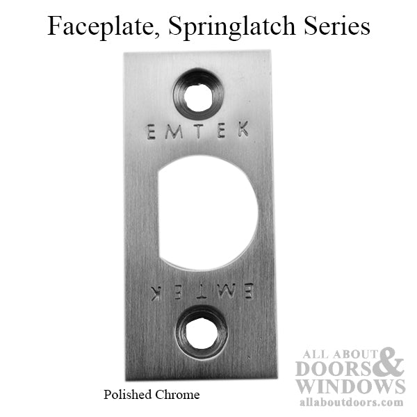 Springlatch Faceplate with Square Corner - PC - Springlatch Faceplate with Square Corner - PC