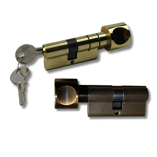CES H‑Knob Keyed Cylinder Brown Euro‑Profile 360 Degree