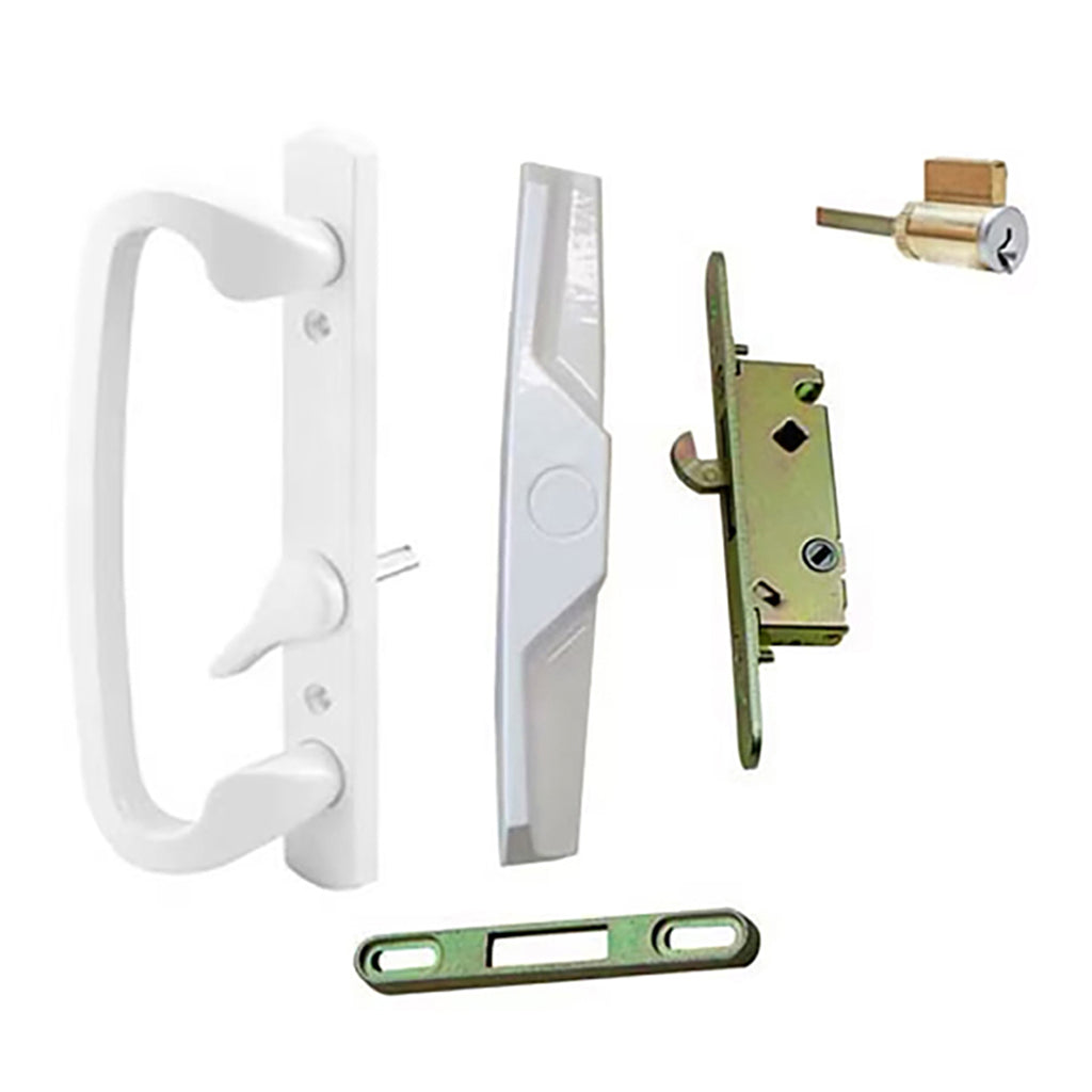 Patio Door Handle Keyed or Non Keyed With Off Center Thumb Turn - Patio Door Handle Keyed or Non Keyed With Off Center Thumb Turn