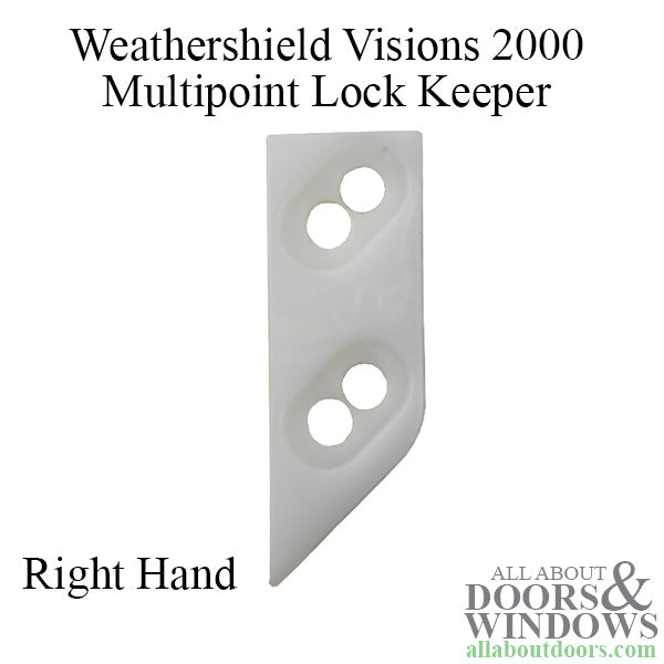 Weathershield Visions 2000 Multipoint Lock Keeper - RH - Weathershield Visions 2000 Multipoint Lock Keeper - RH