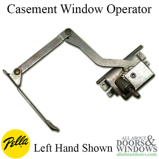 Pella Roto Operator Left Handed For Wood Casement and Clad Casement Windows From 1967 to 1993