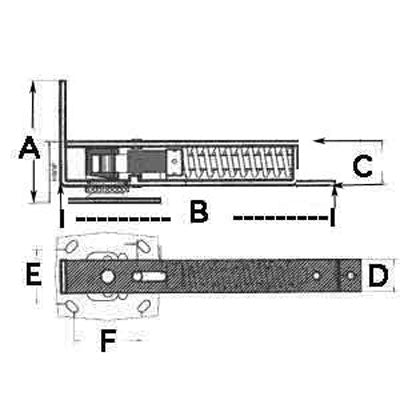 Double Acting Floor Spring Hinge, 1-3/8 door - 2 colors - Double Acting Floor Spring Hinge, 1-3/8 door - 2 colors