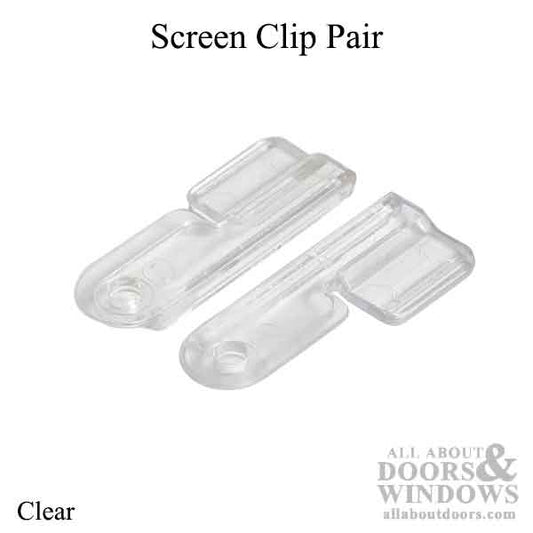 Ariel Double Hung Screen Latch Kit, Pair - Clear