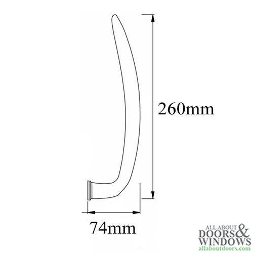 HOPPE Atlanta Handle for Lift and Slide Door System Rustic Umber Finish - HOPPE Atlanta Handle for Lift and Slide Door System Rustic Umber Finish