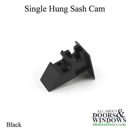 Sash Cam Single Hung, Plastic - Black