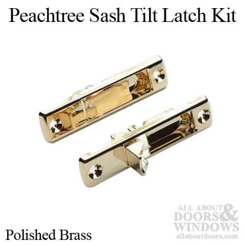 Sash Tilt Latch Kit , Peachtree 1995-2002 Ariel Tilt Double Hung Window - Polished Brass