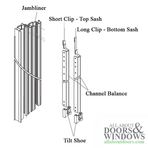 Jamb liner Clip - Medium  “S” , 1-5/8