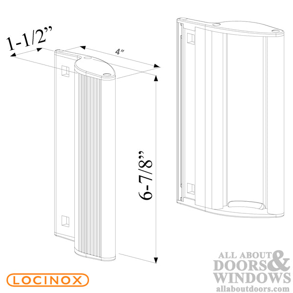 Locinox Gate Pull Handleset - Locinox Gate Pull Handleset