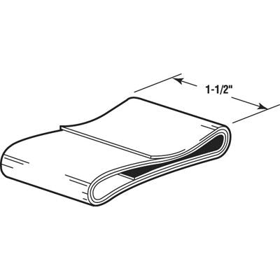 Shower Door Bottom Seal / Sweep - Flat  1-1/2 inch - Gray - Shower Door Bottom Seal / Sweep - Flat  1-1/2 inch - Gray