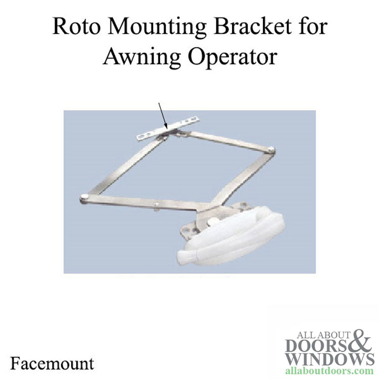 Roto OP05-8020 X-Drive Mounting Bracket, Facemount - Awning Operator - Roto OP05-8020 X-Drive Mounting Bracket, Facemount - Awning Operator