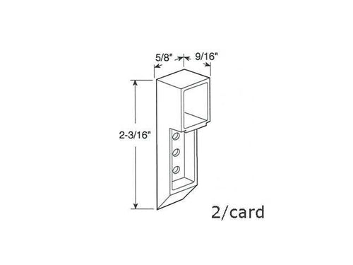 Peerless Top Sash Guide, Metal/ Aluminum Window - White Plastic - Peerless Top Sash Guide, Metal/ Aluminum Window - White Plastic